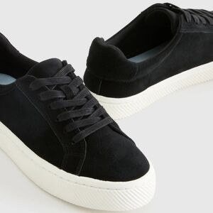 Womens‎ Italian Suede Lace Up Shoes 5 Neutral Minimalist Capsule NWOB